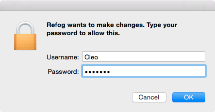 change admin password mac